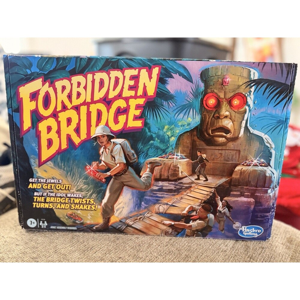 Hasbro Forbidden Bridge Adventure Game Board - 82006505 (Missing Two Gems)